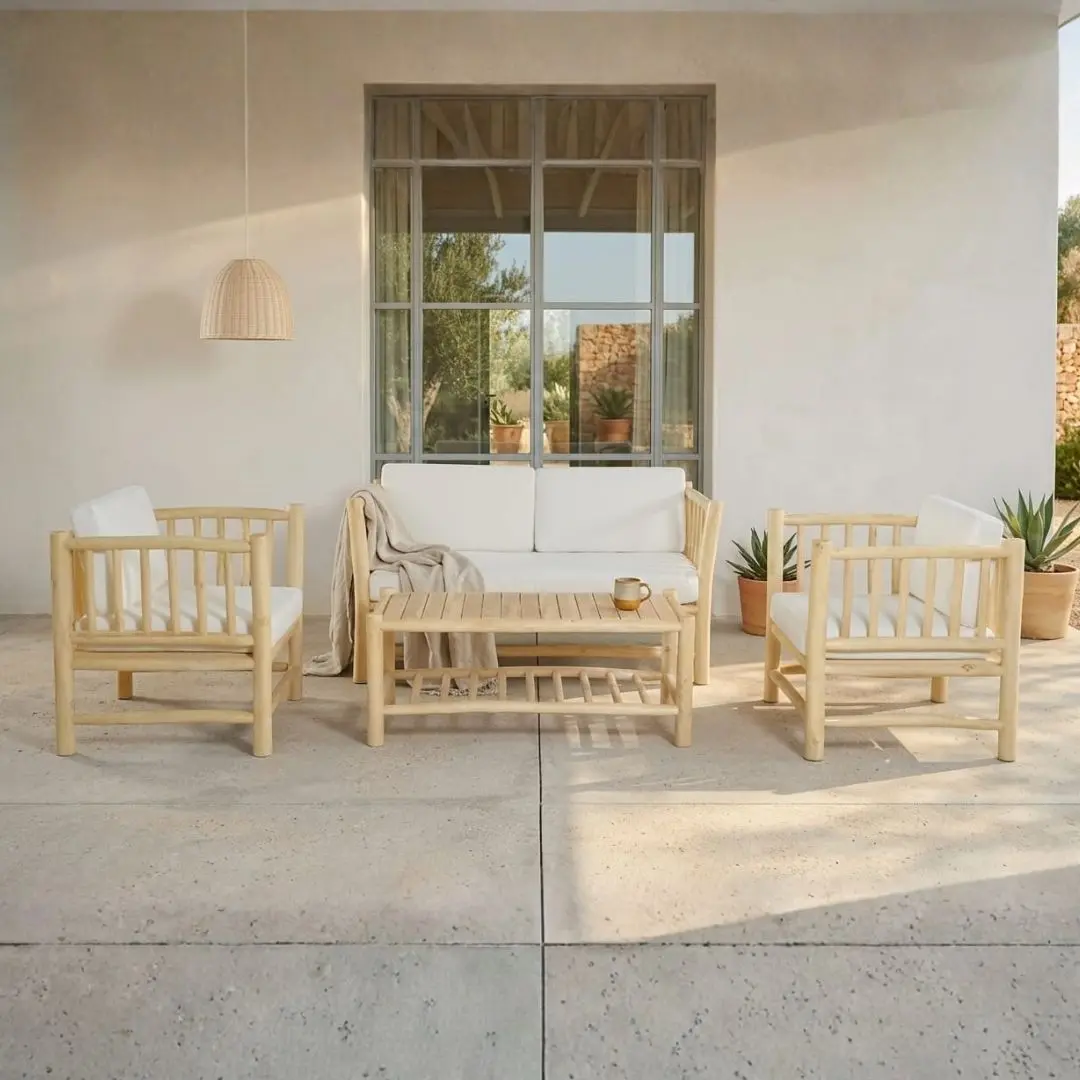 teak branch Set Indonesia Mayorca Living Set export furniture