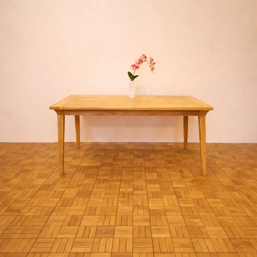 Teak wood Table Indonesia Zara Dining Recta Table export furniture